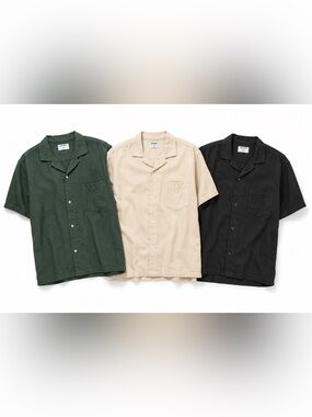 THREE Old Navy Men's Short-Sleeve Collar Shirt